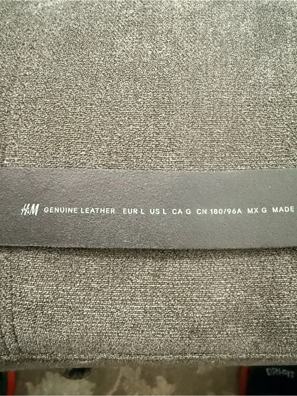 H&M sz L made in Sweden genuine leather